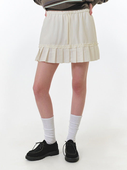 Grove 25Fw Mei Layered Skirt (Ivory)