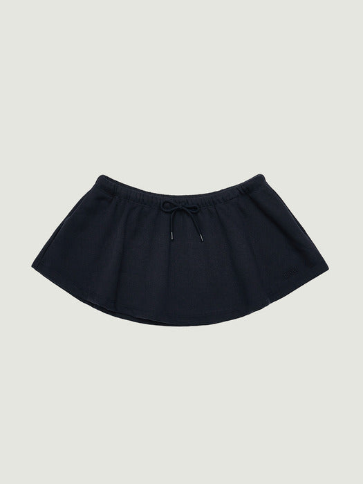 Grove 25Fw Ren Flared Sweat Skirt (Navy)