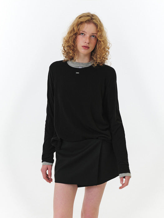 Grove 25Fw Mercy Wrap Skirt (Black)