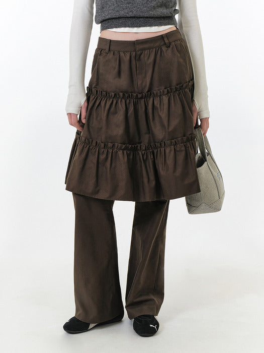 Grove 25Fw Maren Skirt Pants (Khaki)