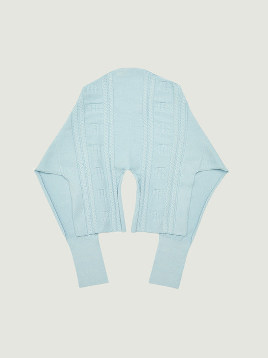 Grove 25Fw Haven Shawl Muffler (Light Blue)