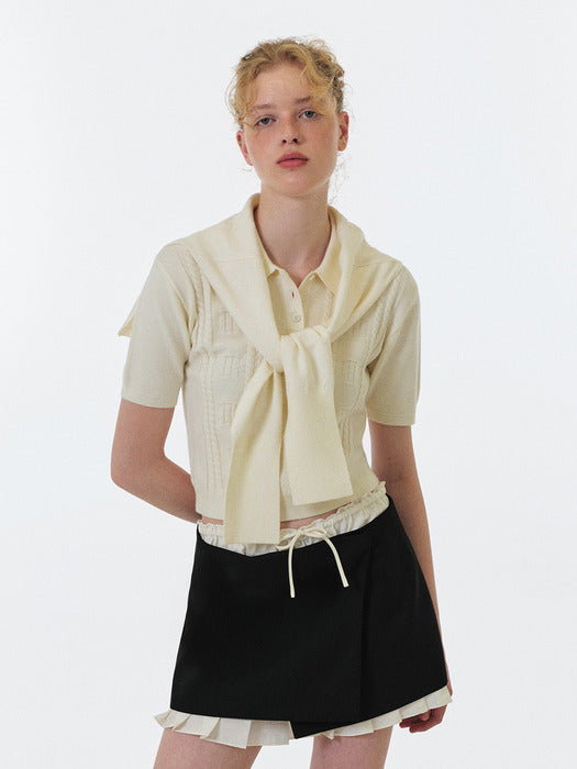 Grove 25Fw Haven Shawl Muffler (Ivory)