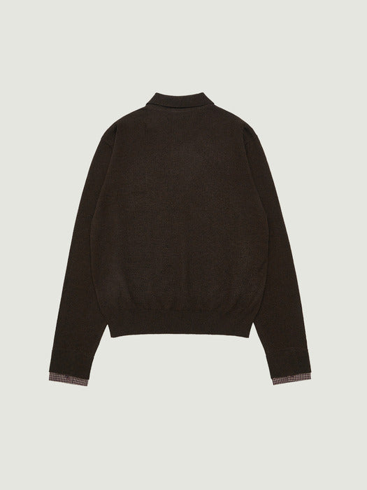 Grove 25Fw Gia Collar Knit (Brown)