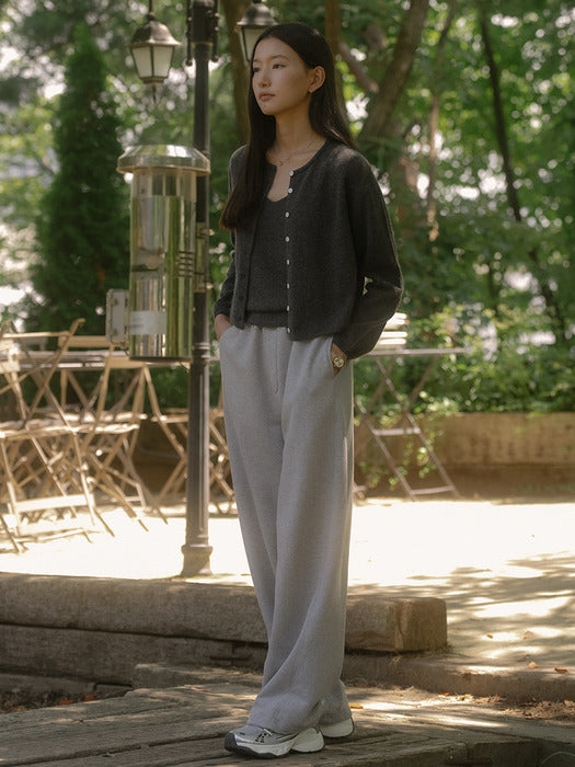[TILLIDIE] String hem sweat pants TIFA03PT01_Melange