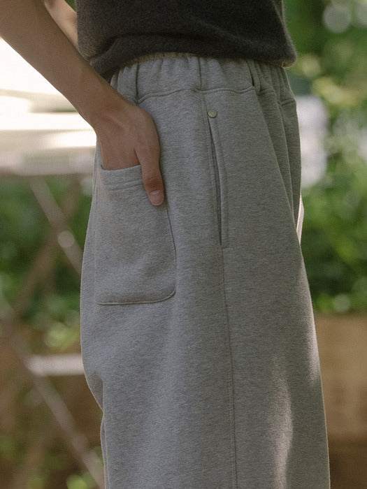 [TILLIDIE] String hem sweat pants TIFA03PT01_Melange