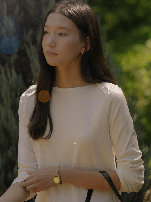 [TILLIDIE] Cut line t-shirt TIFA03LT07_3color