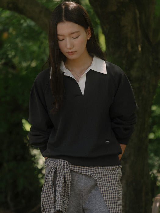 [TILLIDIE] Collar point logo MTM TIFA03LT02_Navy