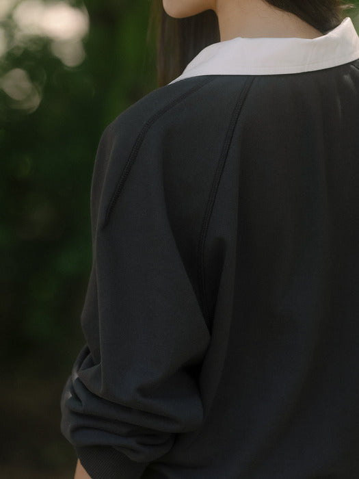 [TILLIDIE] Collar point logo MTM TIFA03LT02_Navy