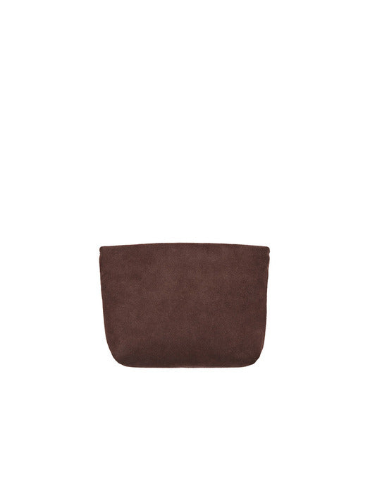 Perfec Goth Suede Pouch — Rum Brown