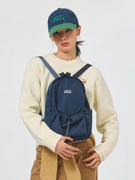 Emis String Day Backpack-Navy