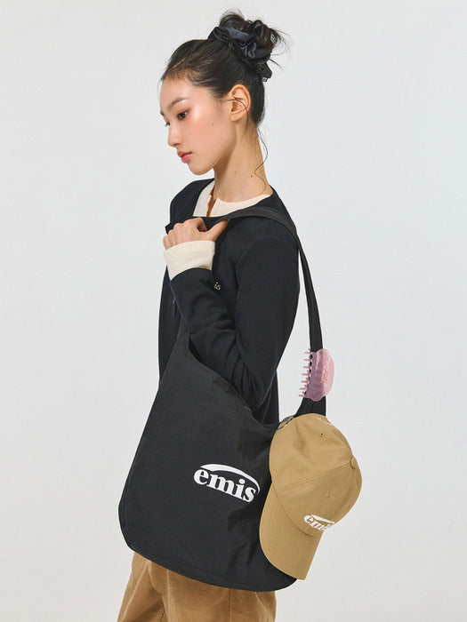 [emis] NYLON SHOULDER BAG-BLACK