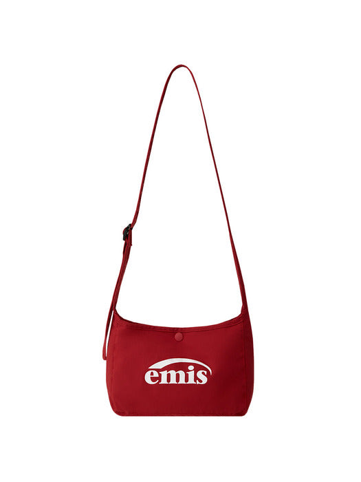[emis] NYLON MINI CROSSBODY BAG-RED