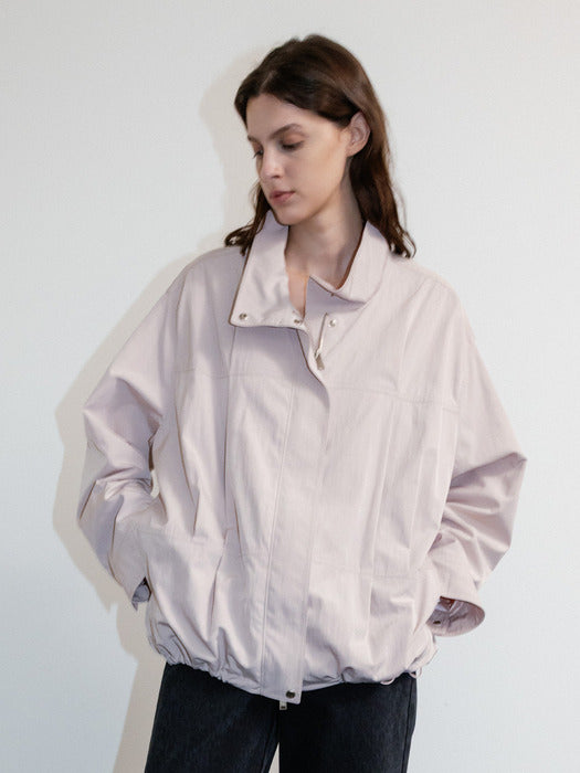 Loeuvre Tucked High-neck Blouson Jumper