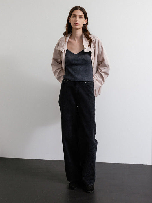 [loeuvre] Tucked High-neck Blouson Jumper SW5AM306_2color