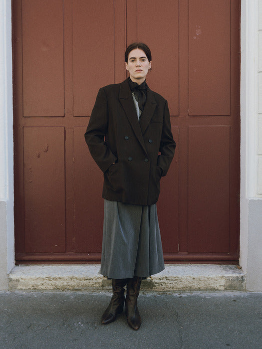 Loeuvre Double-Breasted Tailored Jacket