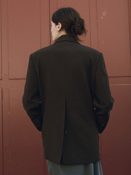 Loeuvre Double-Breasted Tailored Jacket