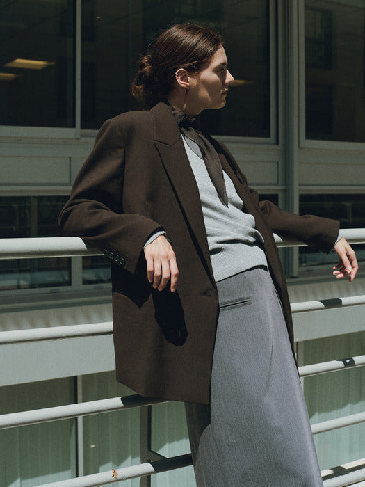 Loeuvre Double-Breasted Tailored Jacket