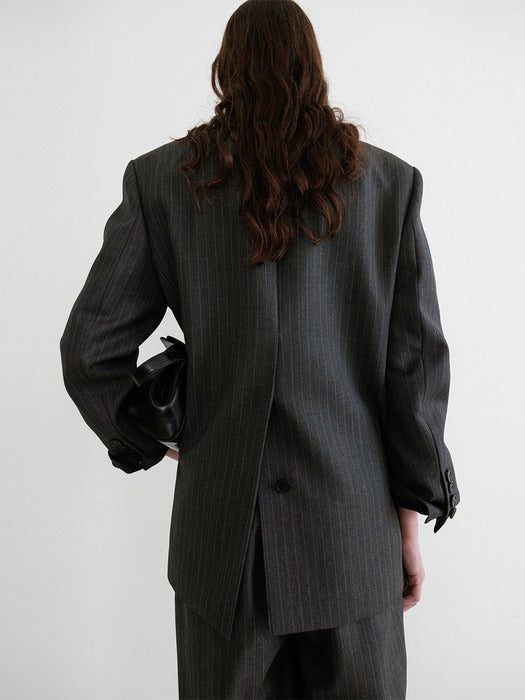 Loeuvre Double-Breasted Tailored Jacket