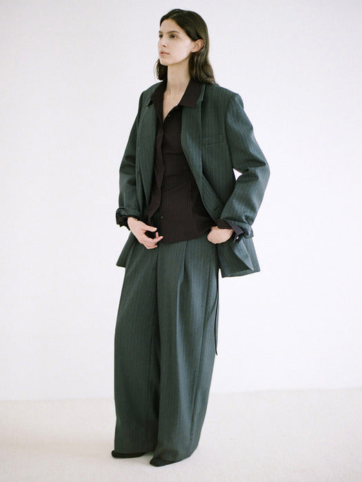 Loeuvre Double-Breasted Tailored Jacket