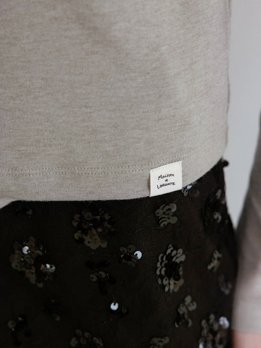 [loeuvre] Basic Half Sleeve T-Shirt SW5AE338_2color