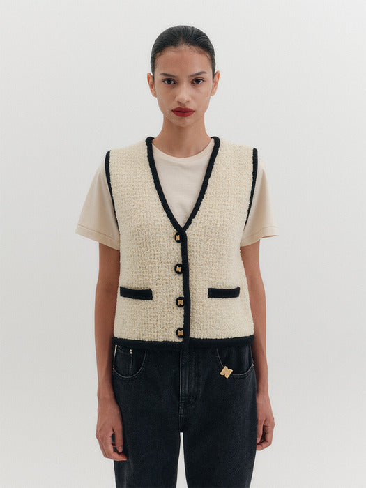 Eenk Classic Knitwear Vest - 2 Colors B for Binding