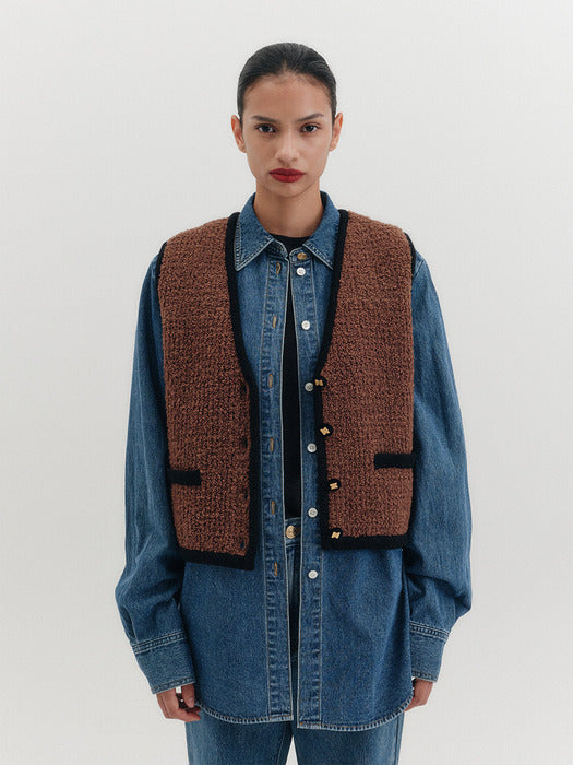 Eenk Classic Knitwear Vest - 2 Colors B for Binding