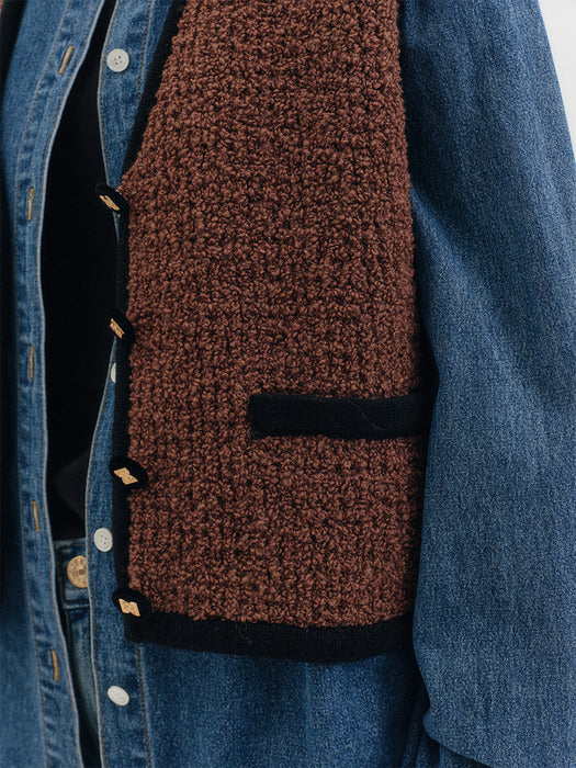 Eenk Classic Knitwear Vest - 2 Colors B for Binding