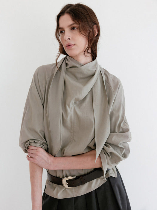 Loeuvre Cross Tie Blouse