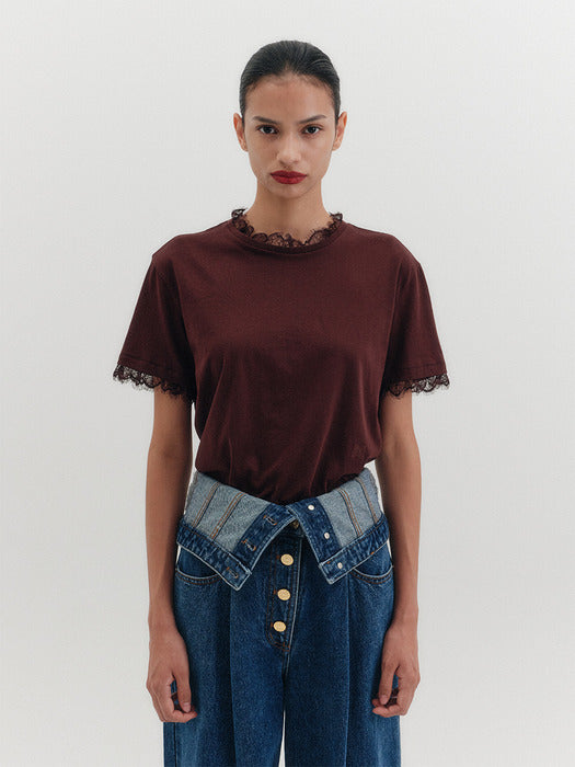 Eenk Lace T-shirt - 7 Colors B for Binding