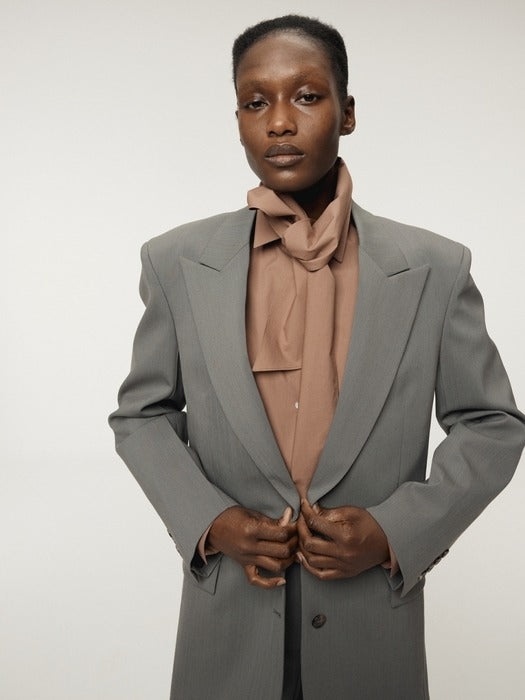 Recto Tailored Suit Jacket (Midnight Grey)