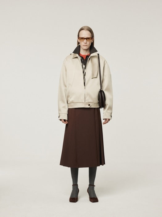 [recto] DOUBLE SATIN JUMPER (SAND BEIGE)