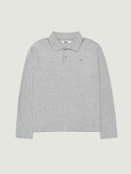 Grove 25Fw Faye Collar L/S T-Shirt (Grey)