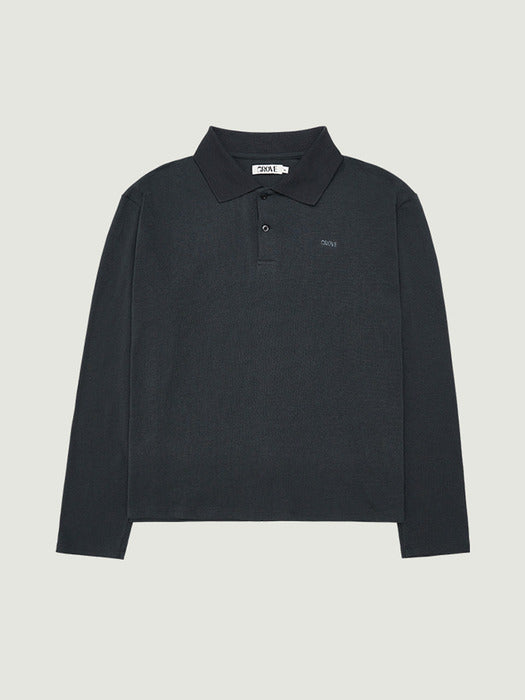 Grove 25Fw Faye Collar L/S T-Shirt (Deep Blue)