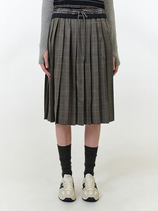 Grove 25Fw Anika Midi Skirt (Grey)