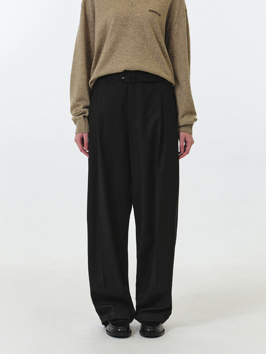 Grove 25Fw Nixie Stripe Pants (Brown Stripe)