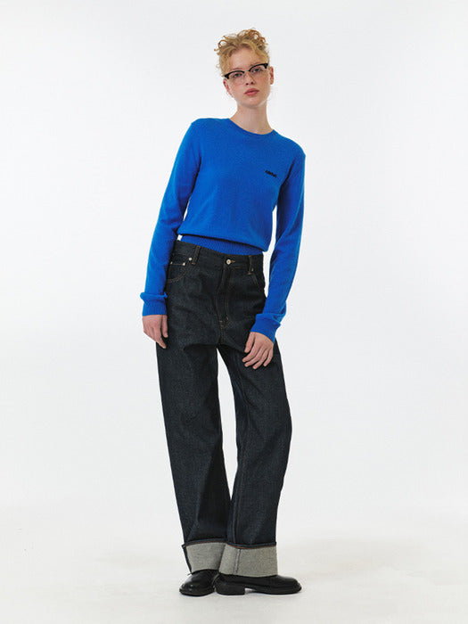 Grove 25Fw Myna Denim Pants (Deep Blue)