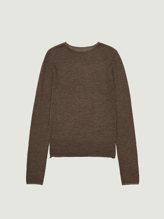 Grove 25Fw Juliet Mohair Knit (Brown)