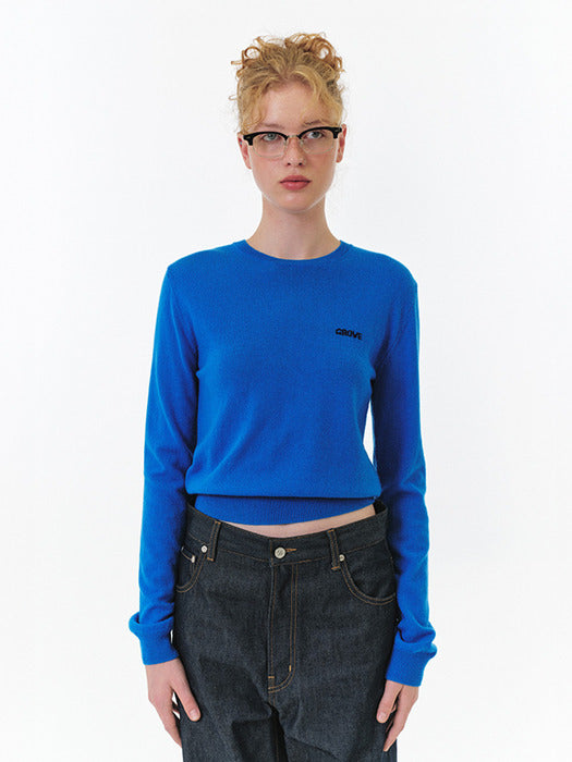 Grove 25Fw Elena L/S Knit (Blue)