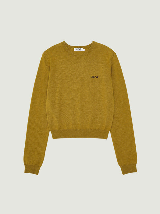 Grove 25Fw Elena L/S Knit (Olive)