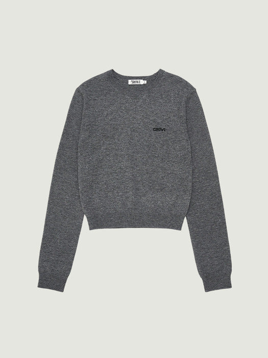 Grove 25Fw Elena L/S Knit (Charcoal)