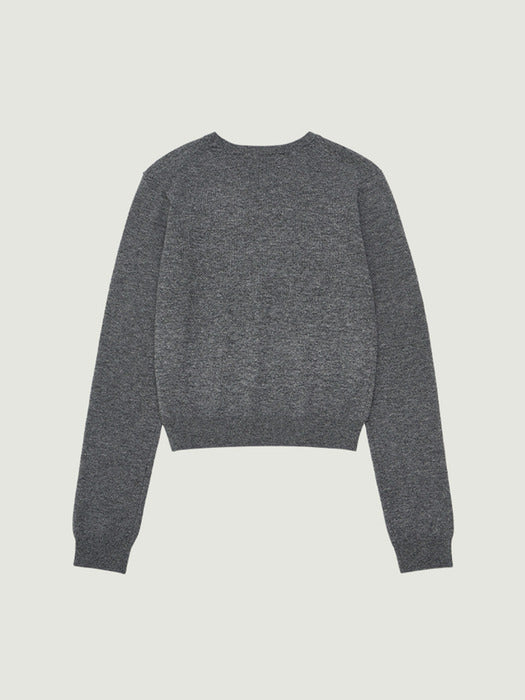 Grove 25Fw Elena L/S Knit (Charcoal)