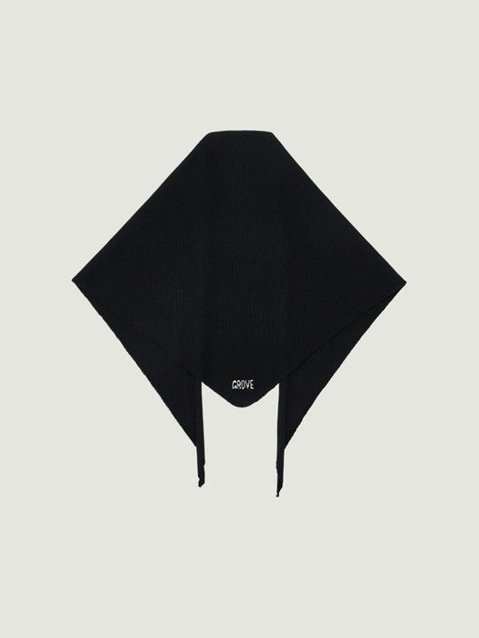 Grove 25Fw Elena Knit Scarf (Black)