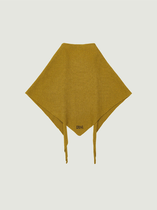 [grove] 25Fw Elena Knit Scarf (Olive)