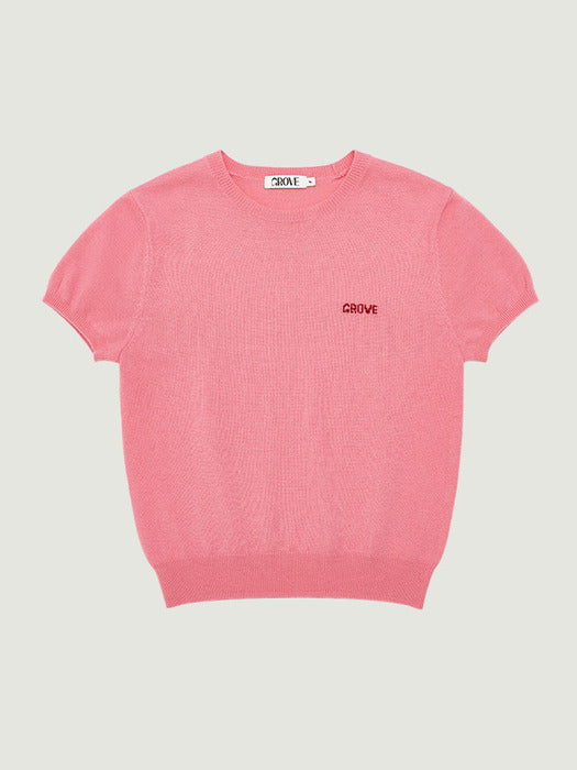 Grove 25Fw Elena H/S Knit (Pink)