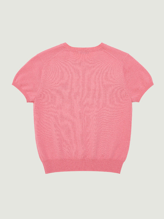 [grove] 25Fw Elena H/S Knit (Pink)