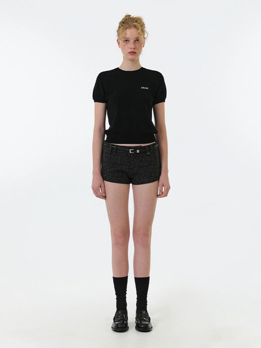 Grove 25Fw Elena H/S Knit (Black)