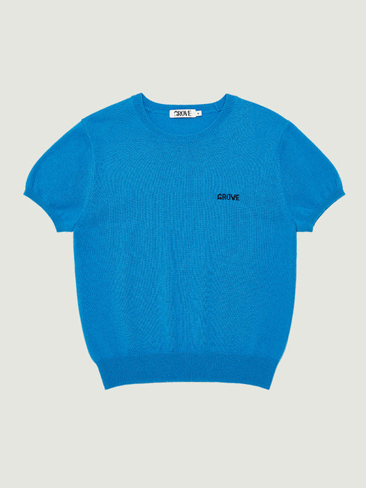 Grove 25Fw Elena H/S Knit (Blue)
