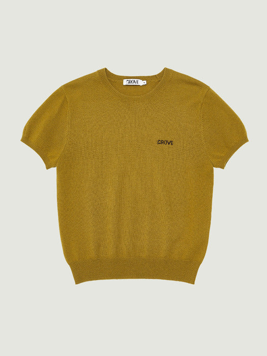 Grove 25Fw Elena H/S Knit (Olive)