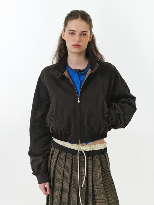 Grove 25Fw Rey Baracuta Jumper (Brown)