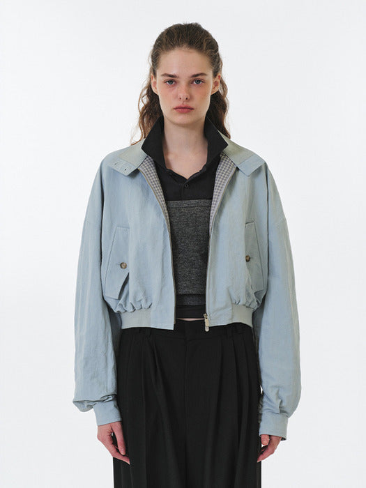 Grove 25Fw Rey Baracuta Jumper (Light Blue)